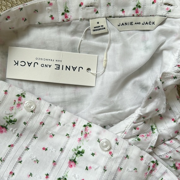 Janie and Jack | FLORAL SWISS DOT DRESS - Picture 10 of 11